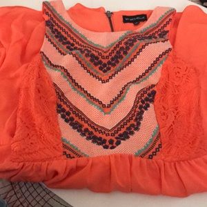 My Michelle Size 1 Orange Dress